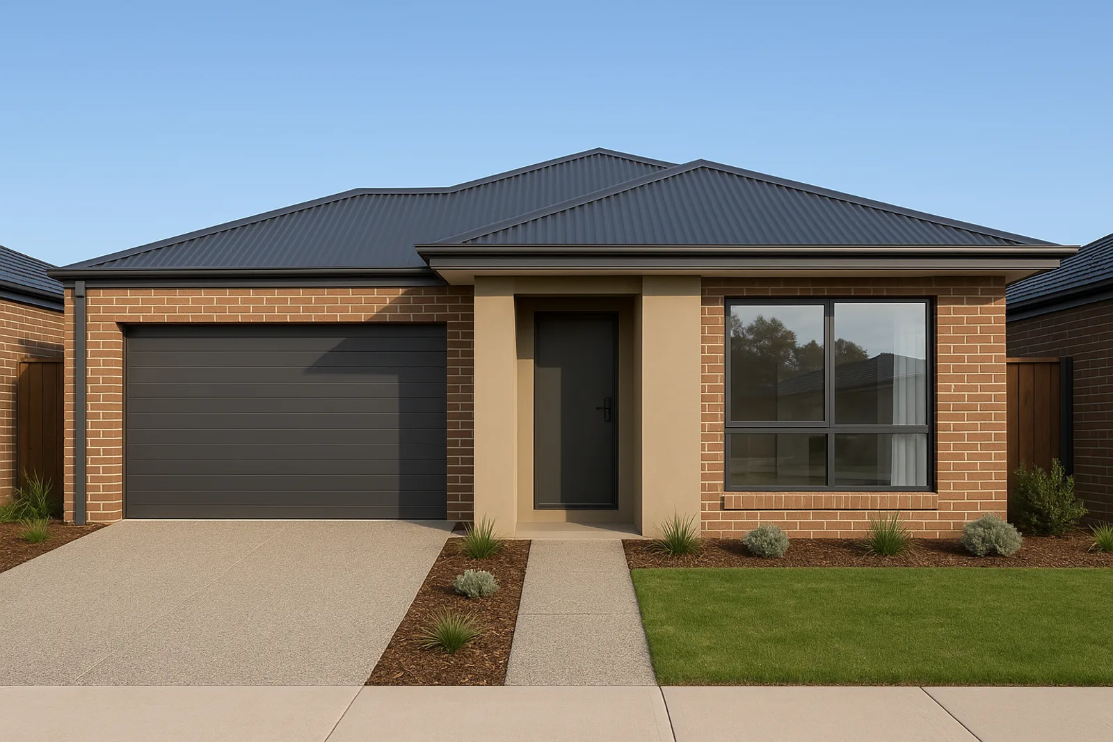Quad home design elevation